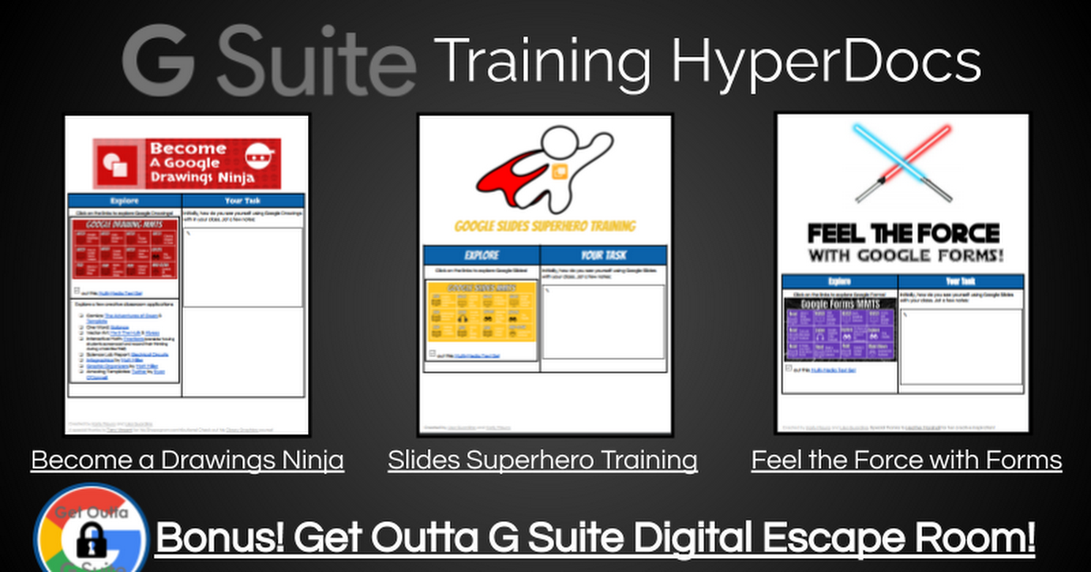 Gsuite Edu Training HyperDocs