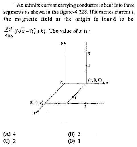 Magnetic field due to current carrying wair