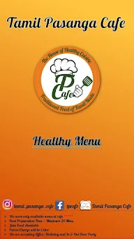 Tamil Pasanga Cafe menu 2