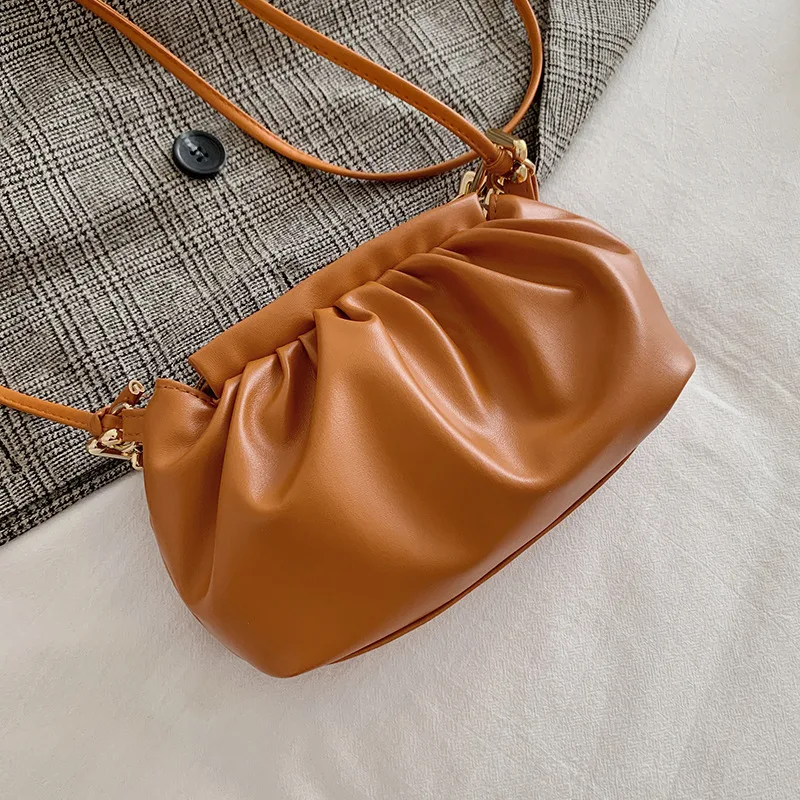 Title 5, Chain Girl Student Fold Cloud Handbag, opvouwba...