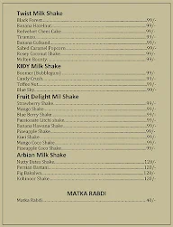 Tan Tan Falooda & Milkshakes menu 2