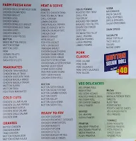 The Chick Choice menu 1