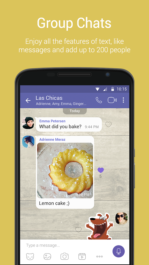   Viber Messenger- 스크린샷 