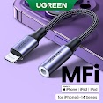 Dây Cáp Ugreen Mfi Chuyển Đổi Sang Jack Cắm 3.5Mm Thích Hợp Cho Iphone 13/Iphone 12/Iphone 7 8 Plus Xr Xs Max