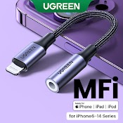 Dây Cáp Ugreen Mfi Chuyển Đổi Sang Jack Cắm 3.5Mm Thích Hợp Cho Iphone 13/Iphone 12/Iphone 7 8 Plus Xr Xs Max