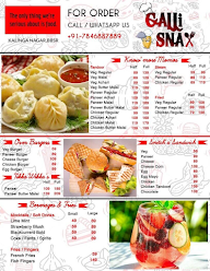 Galli Snax menu 2