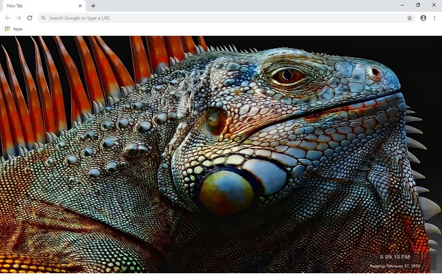 Iguana New Tab & Wallpapers Collection