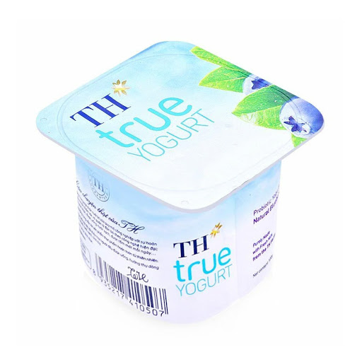 Sữa chua men sống hương việt quất TH True Yogurt hộp 100g