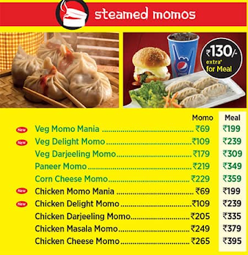 Wow! Momo menu 