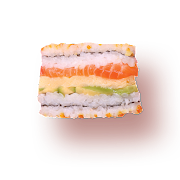 Fresh Salmon Sandwich Nigiri