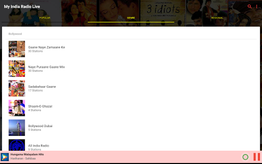 India Online Radio Bollywood, Regional  Ghazals