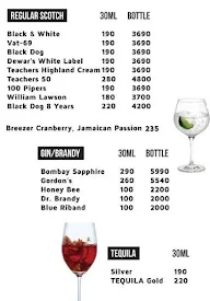 The Liquor Garage menu 3