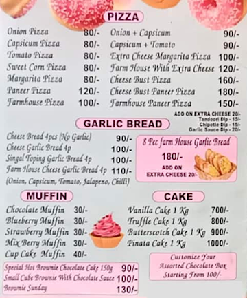 Donut Bakery Cafe menu 