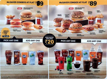 McDonald's menu 