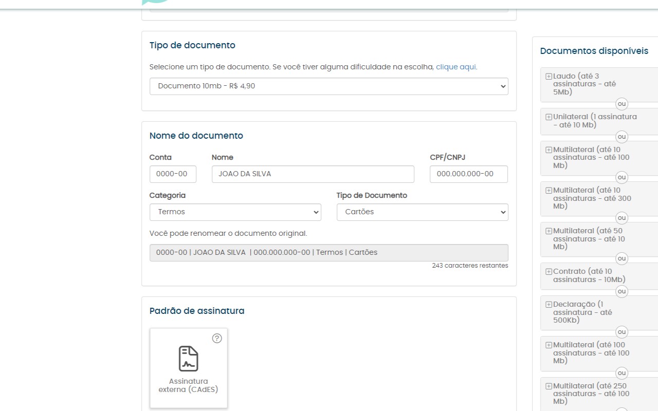 Nomear Documentos - Portal de Assinaturas Preview image 0