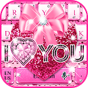 تنزيل Pink Sequin Heart keyboard التثبيت أحدث APK تنزيل