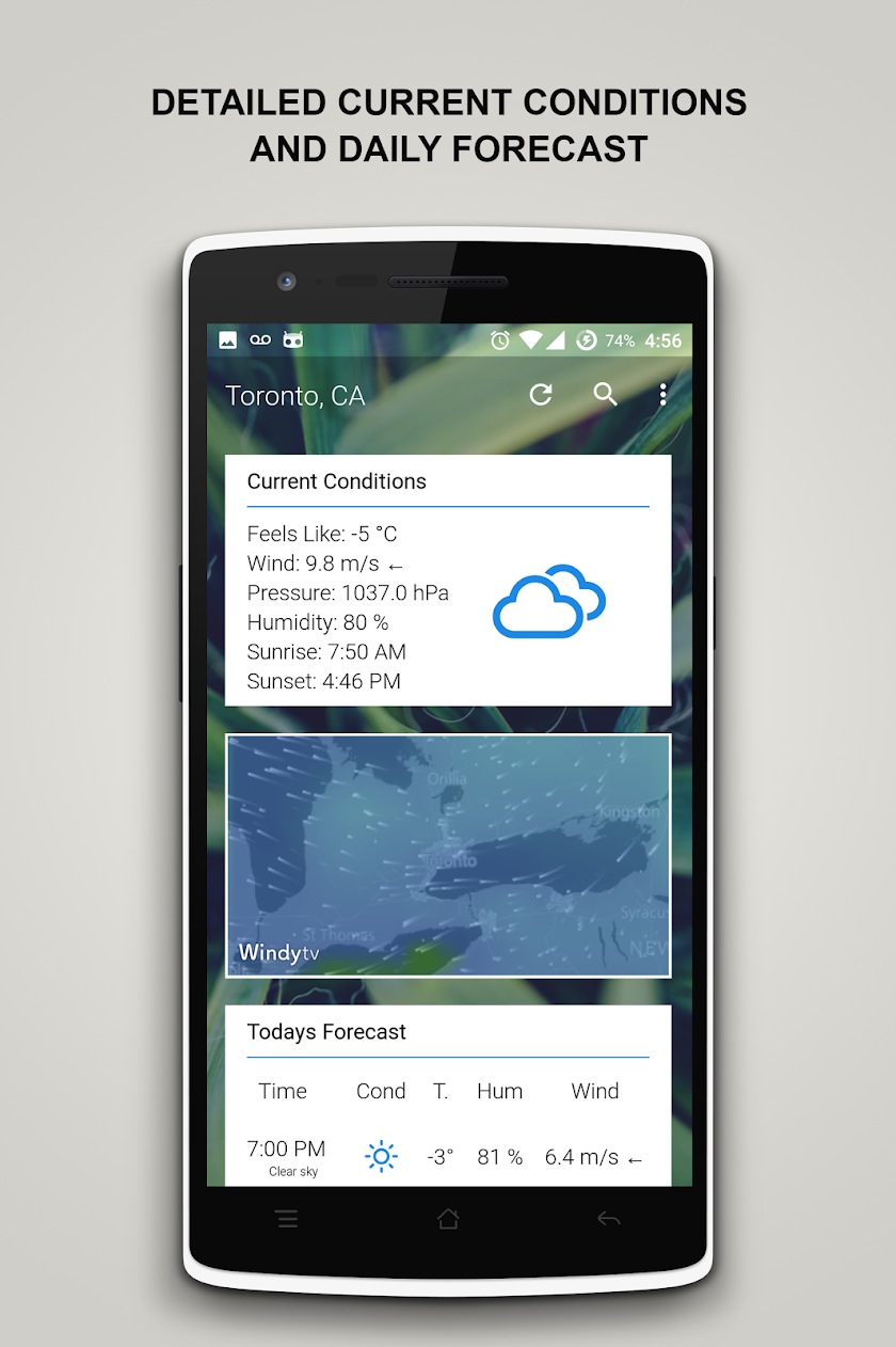 SimpleWeather Pro Screen 2
