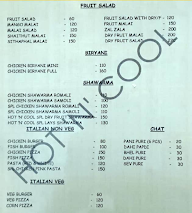 Hot & Cool Food Track menu 2