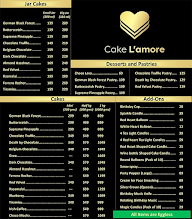 Cake L'Amore menu 2