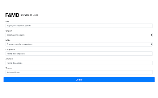 Gerador de Links - F&MD