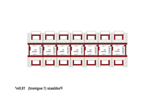 Diana B zestaw 7 segmentów - Rzut poddasza