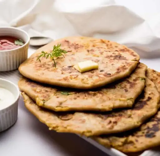 Butter Paratha 3 With Sabji Combo