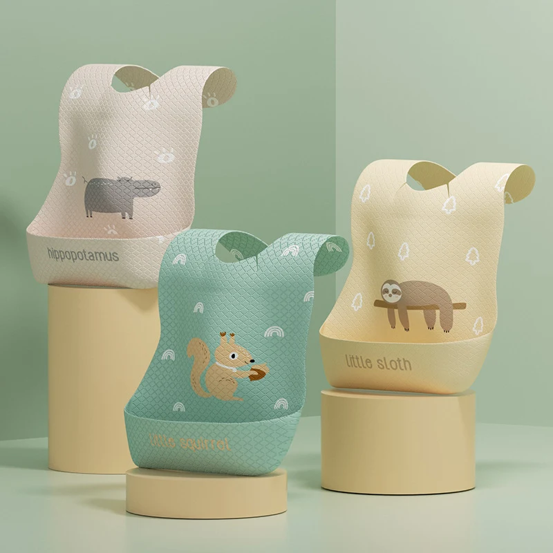 Baberos Desechables Absorbentes para Bebés Sin Lavado Ideales para Comer Niños Protección Fácil y Limpia