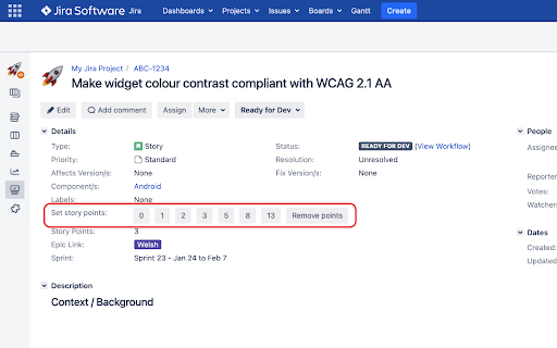 Jira story points