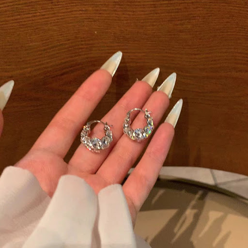 Title 2, Fashion Geometry Pattern Sparking Zirconium Sim...