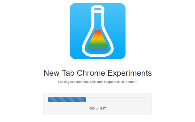 New Tab Chrome Experiments