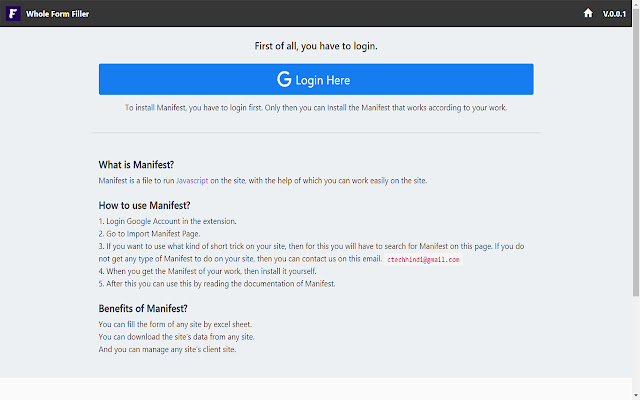 Whole Form Filler - CTH chrome extension