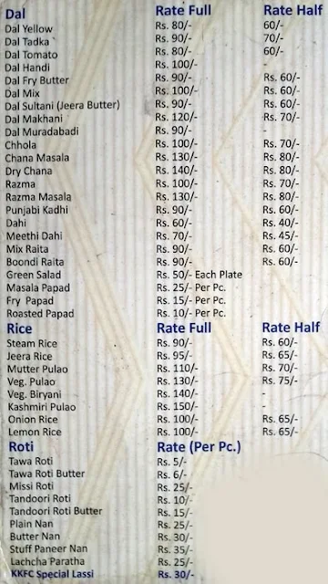 Kanha Kunj Foods menu 