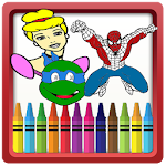 Cover Image of Descargar Cartoons Coloring Book for Kids 2.2 APK