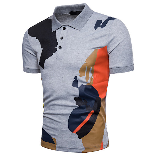 Title 6, Ouma Trend Camouflage Print Short-sleeved T-shirt