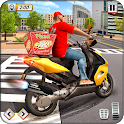 Icon Pizza Delivery Boy Bike Games