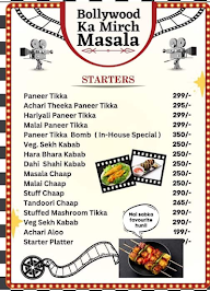 Retro Bollywood Dhaba menu 2