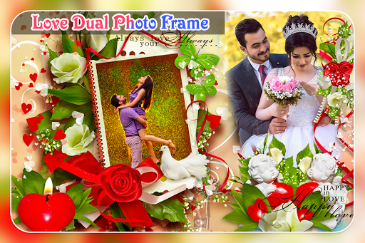 Couple Dual Photo Frame