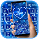 Download Neon Blue Love Heart Keyboard Theme For PC Windows and Mac 10001001