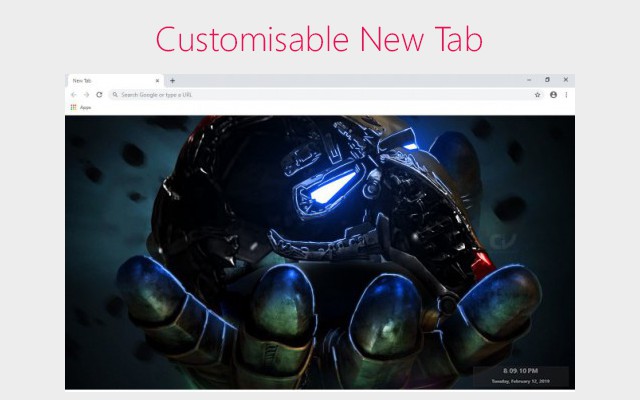 Iron Man Custom New Tab