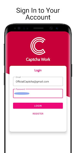 Screenshot Captcha Typing Work-Online Job