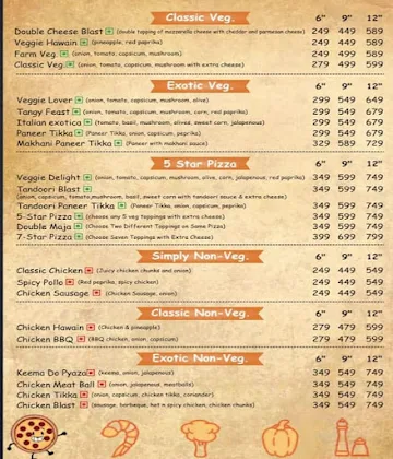 Pizza Guru menu 