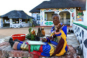 Esther Mahlangu in June 2016, at her home in Weltevrede in Mpumalanga.  