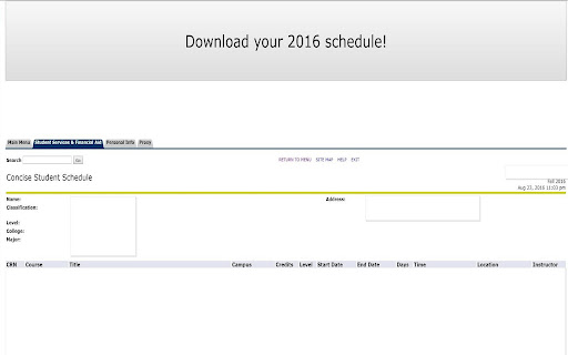 WPI Schedule Exporter (2017 Version)