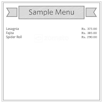 Modern Caterers menu 