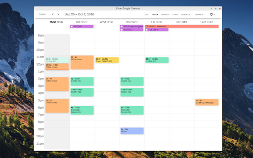 Clean Google Calendar