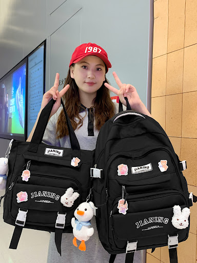 Title 33, Multi-layer Backpack For Primary School Student...