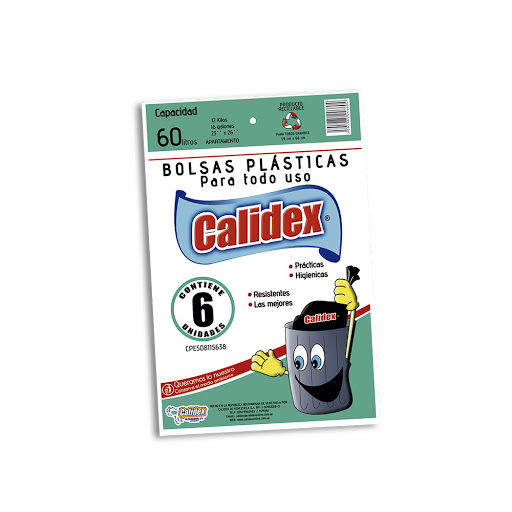 //Bolsa Calidex 6Und 60Lts  