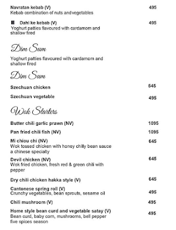 Cafe Delish - Radisson Blu Hotel menu 