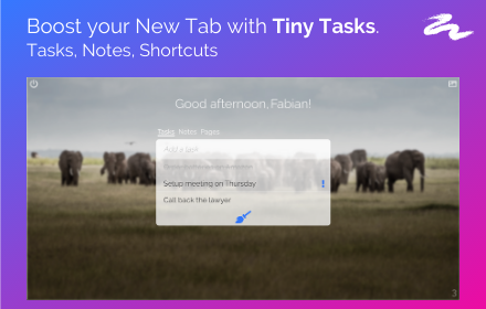 Tiny Tasks - New Tab small promo image