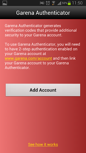 Screenshot Garena Authenticator